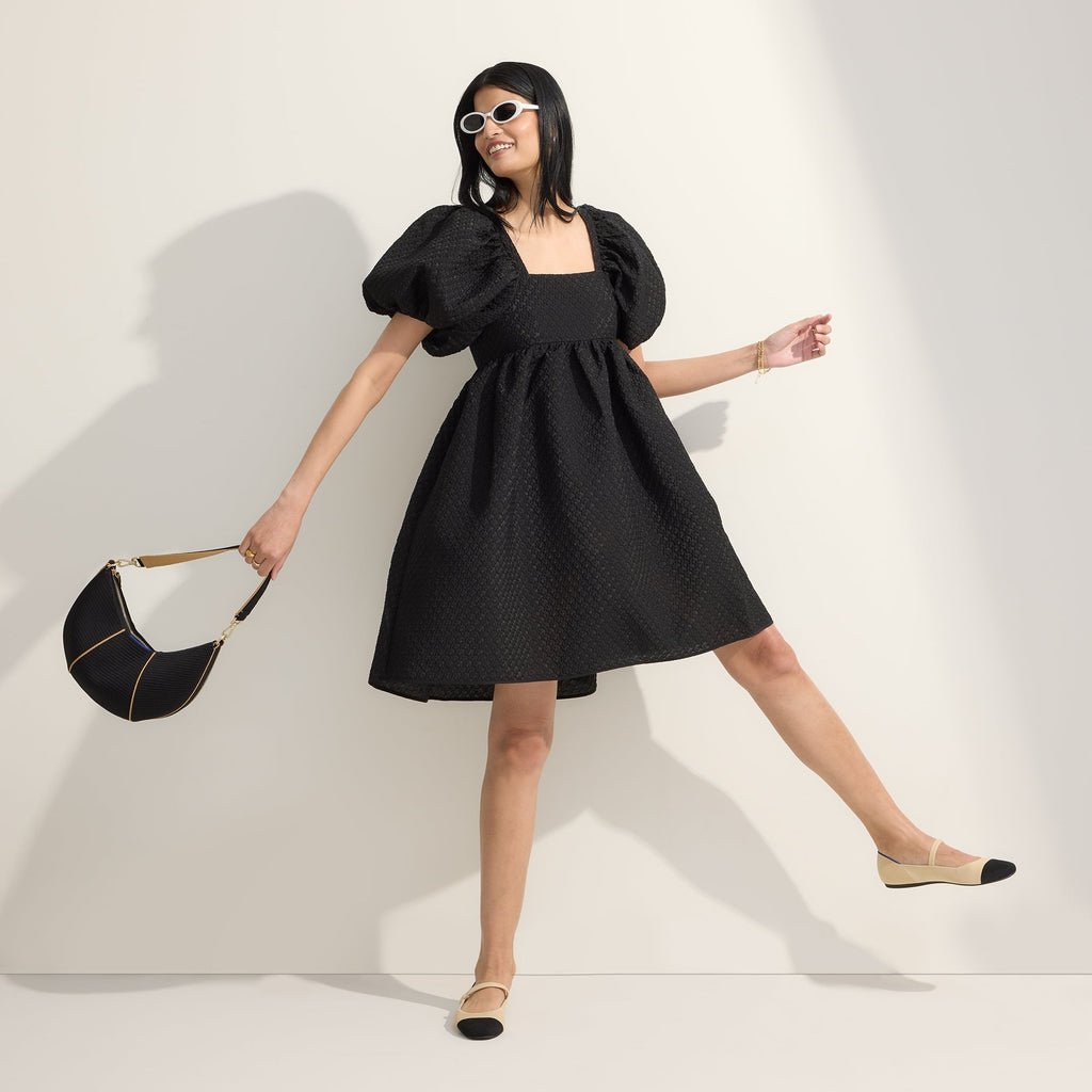 The Square Mary Jane - Cream Captoe