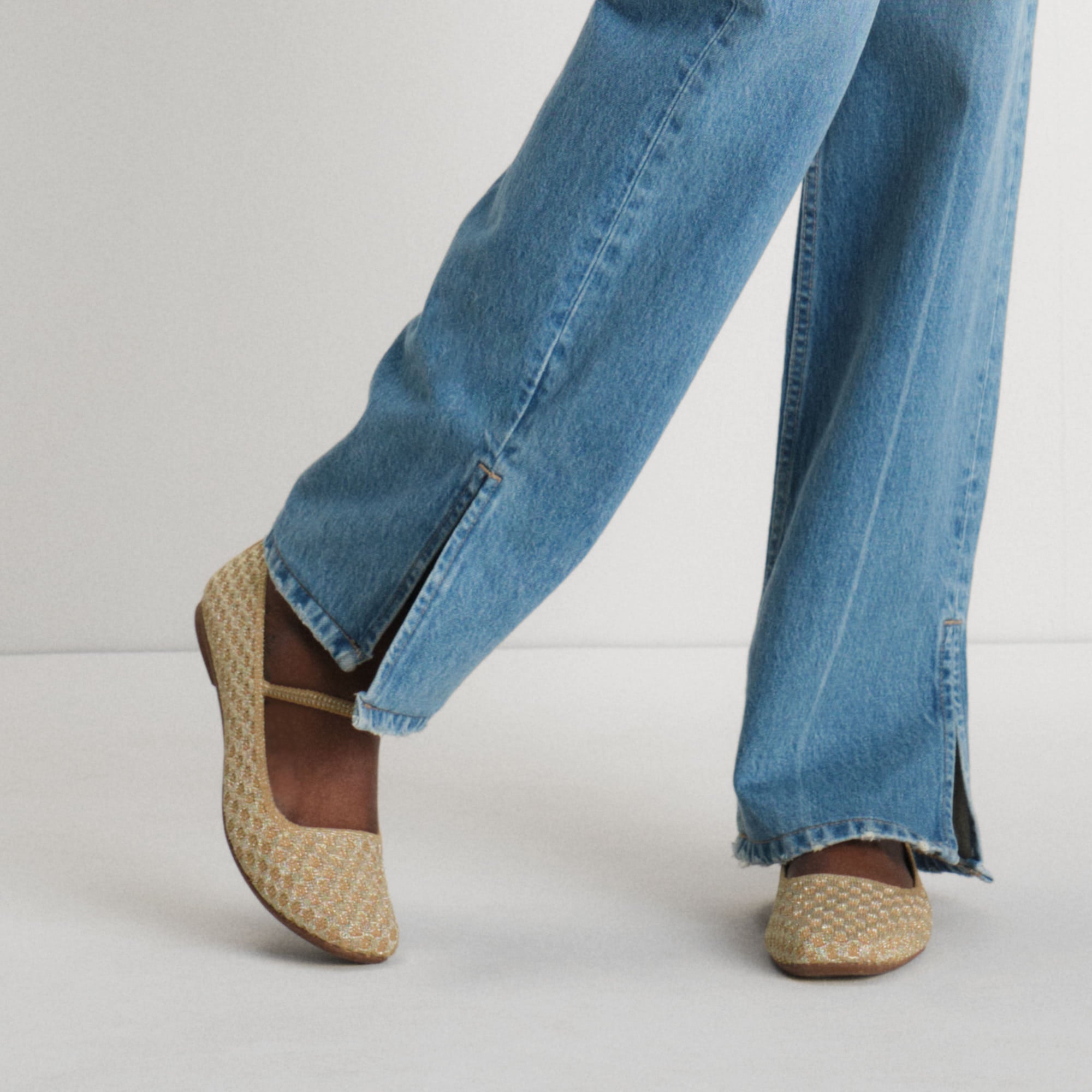 The Max Square Mary Jane - Golden Sun Basketweave