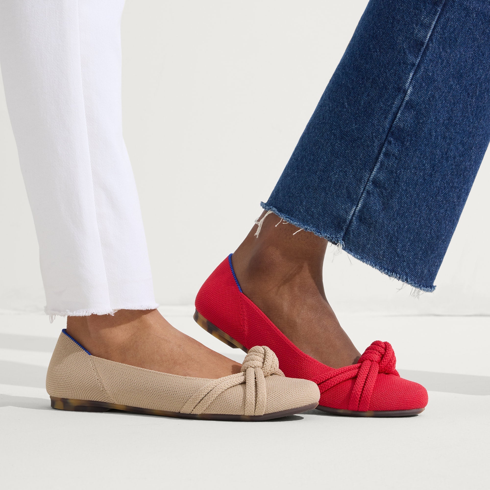 The Knot Ballet Flat - Ecru