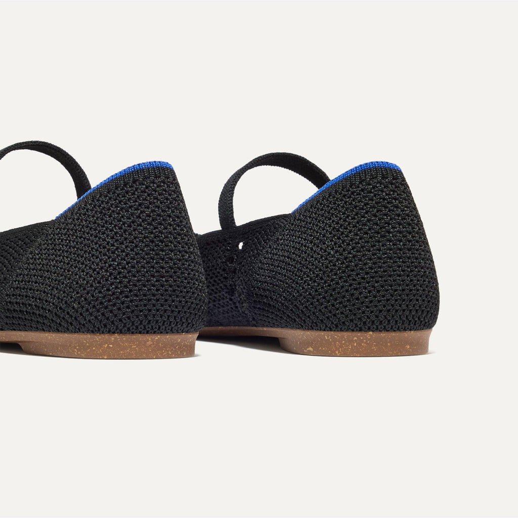 The Point Mary Jane II - Black Crochet