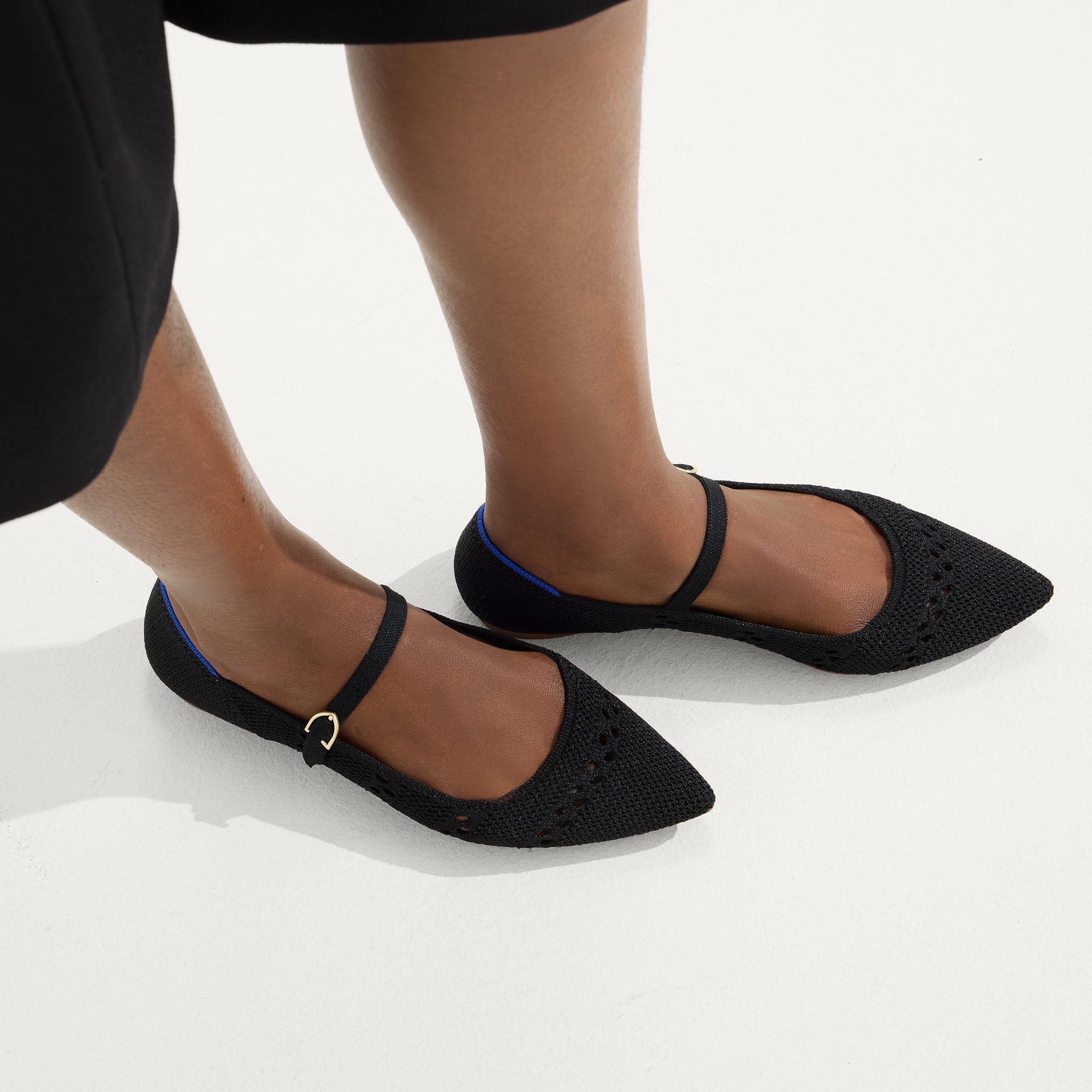 The Point Mary Jane II - Black Crochet