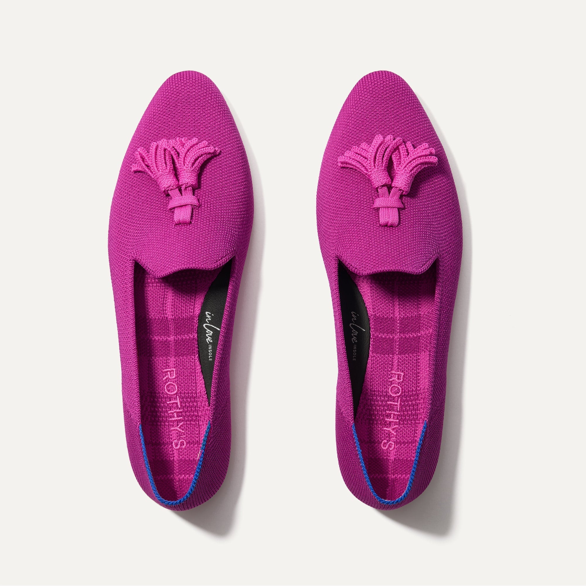 The Almond Tassel Loafer - Pink Bramble