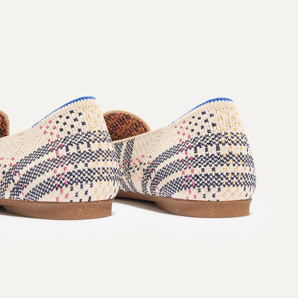 The Almond Tassel Loafer - Spring Plaid