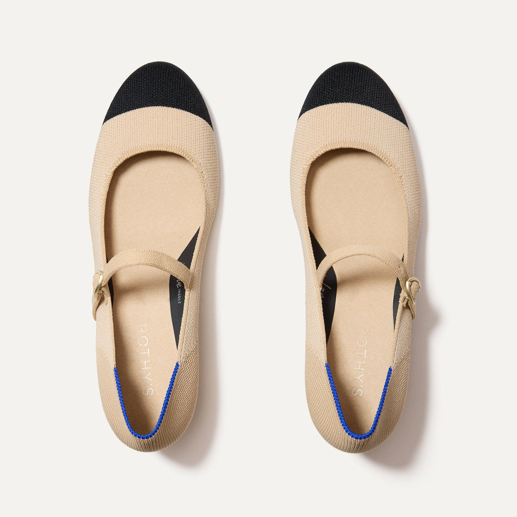 The Mary Jane Heel - Cream Captoe