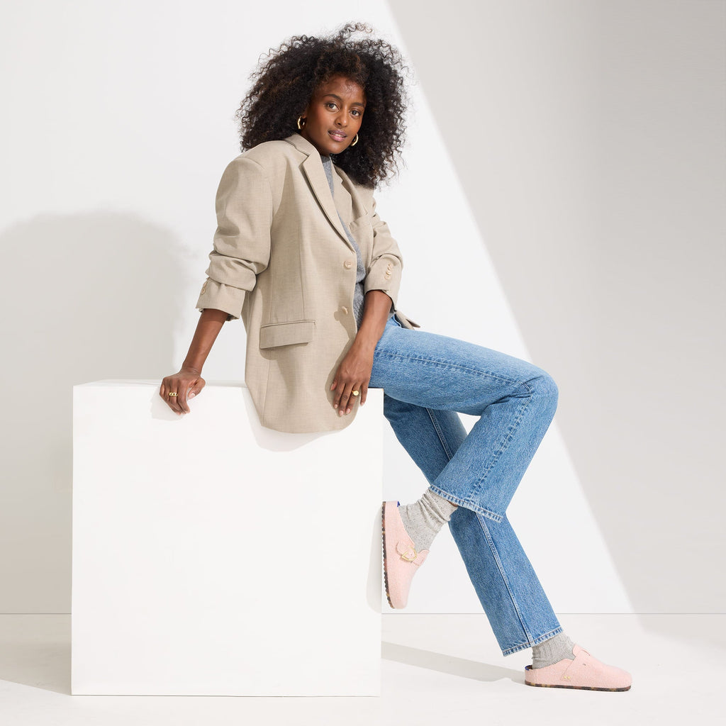 The Buckle Clog - Ballerina Bouclé