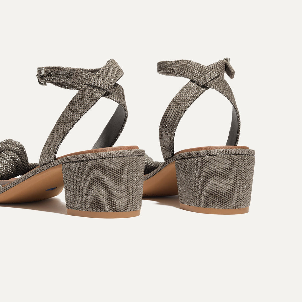 The Knot Sandal - Silver Sand