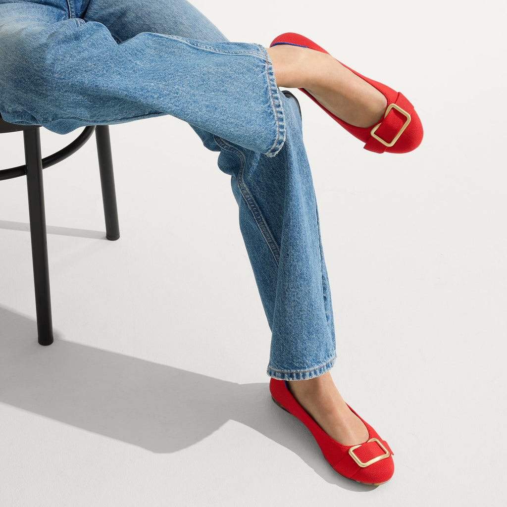 The Emblem Ballet Flat - Cardinal
