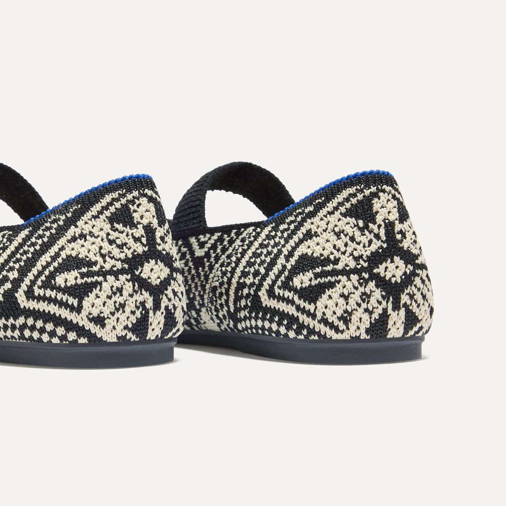 The Kids Bow Mary Jane - Black Mosaic