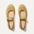 The Espadrille Mary Jane - Metallic Golden Sun