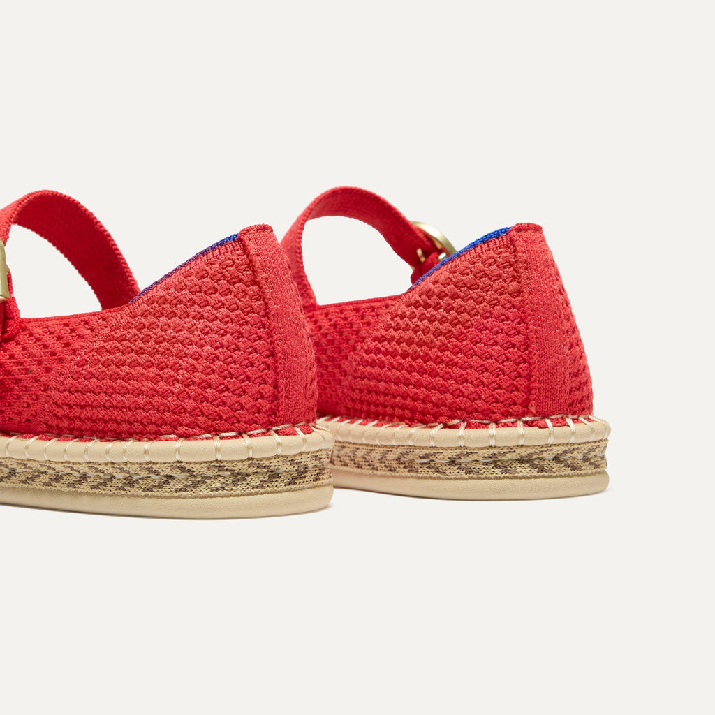 The Espadrille Mary Jane - Red Hot