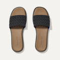 The Slide Sandal - Black Crochet