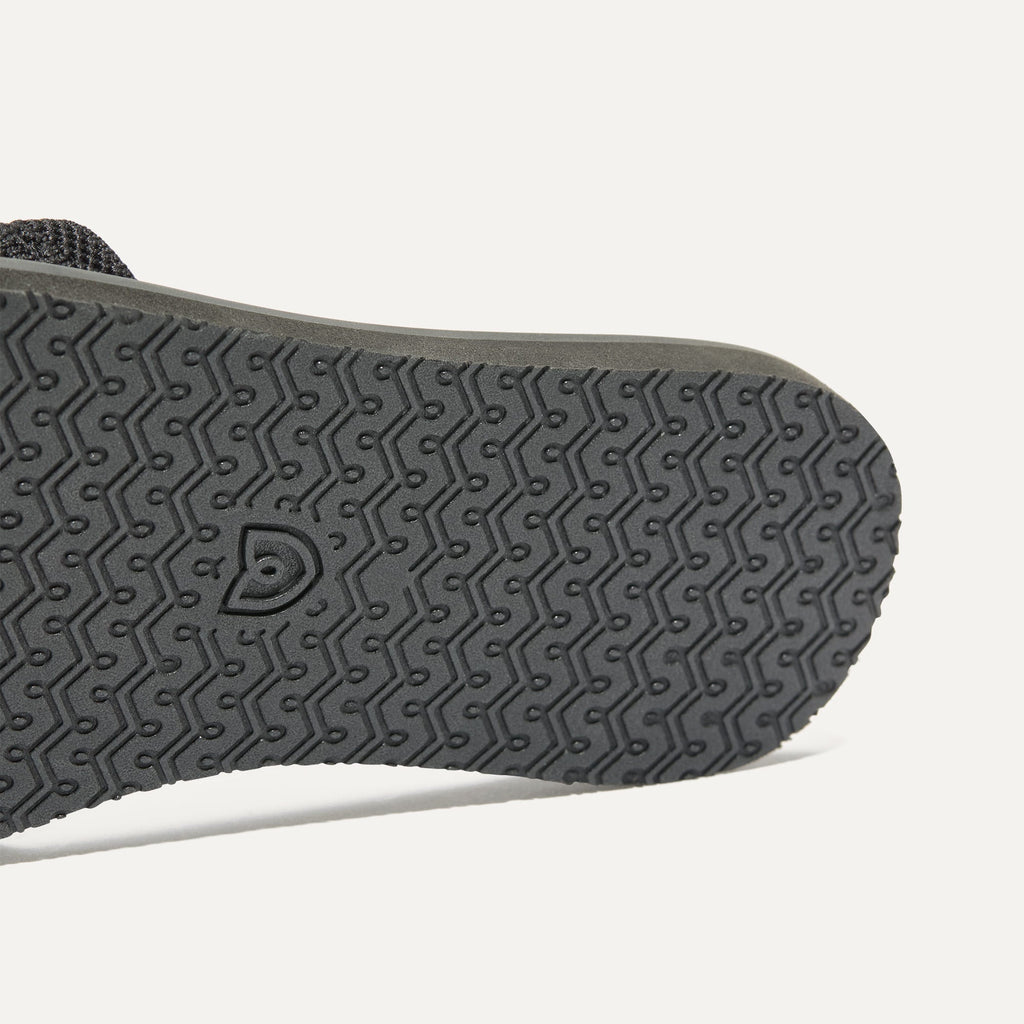 The Slide Sandal - Black Crochet