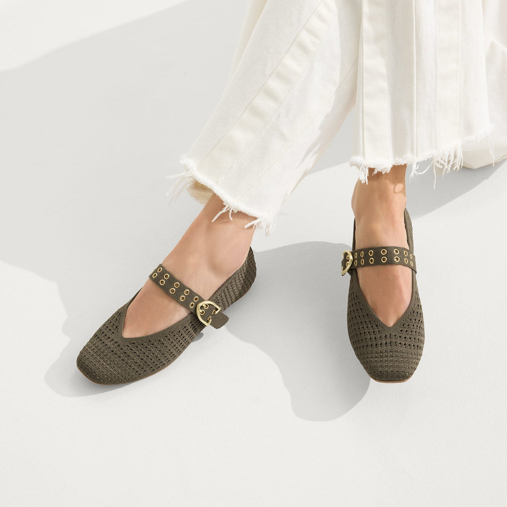 The Max Buckle Mary Jane - Safari Mesh