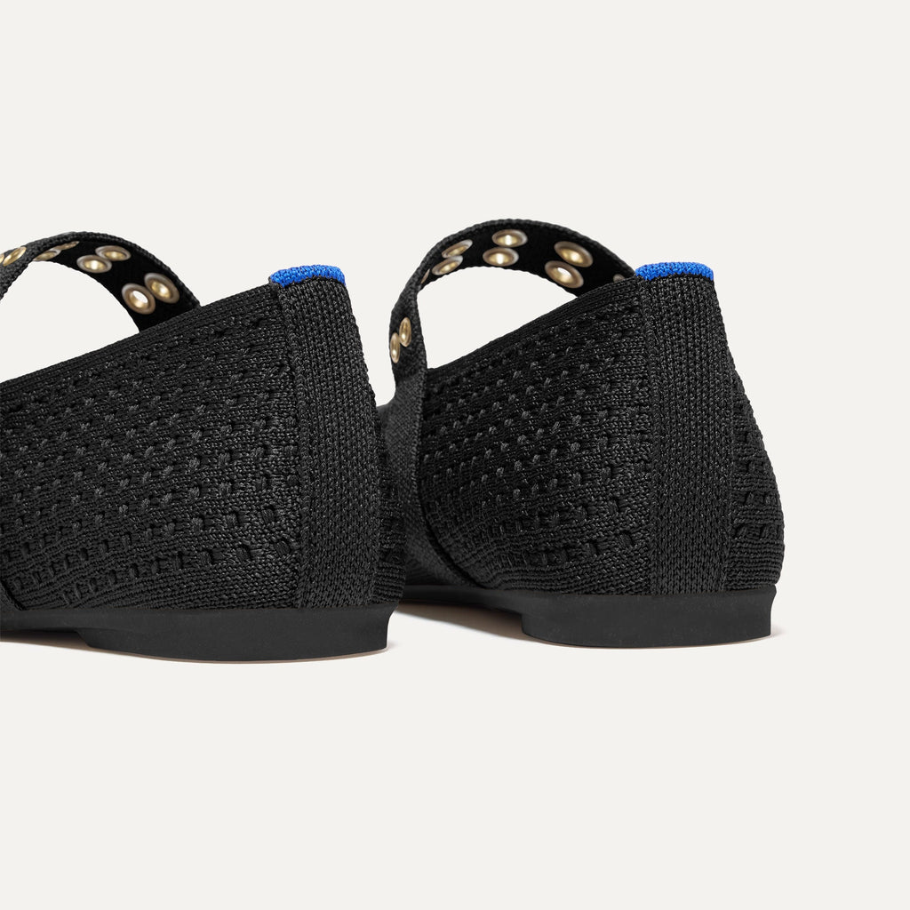 The Max Buckle Mary Jane - Black Mesh