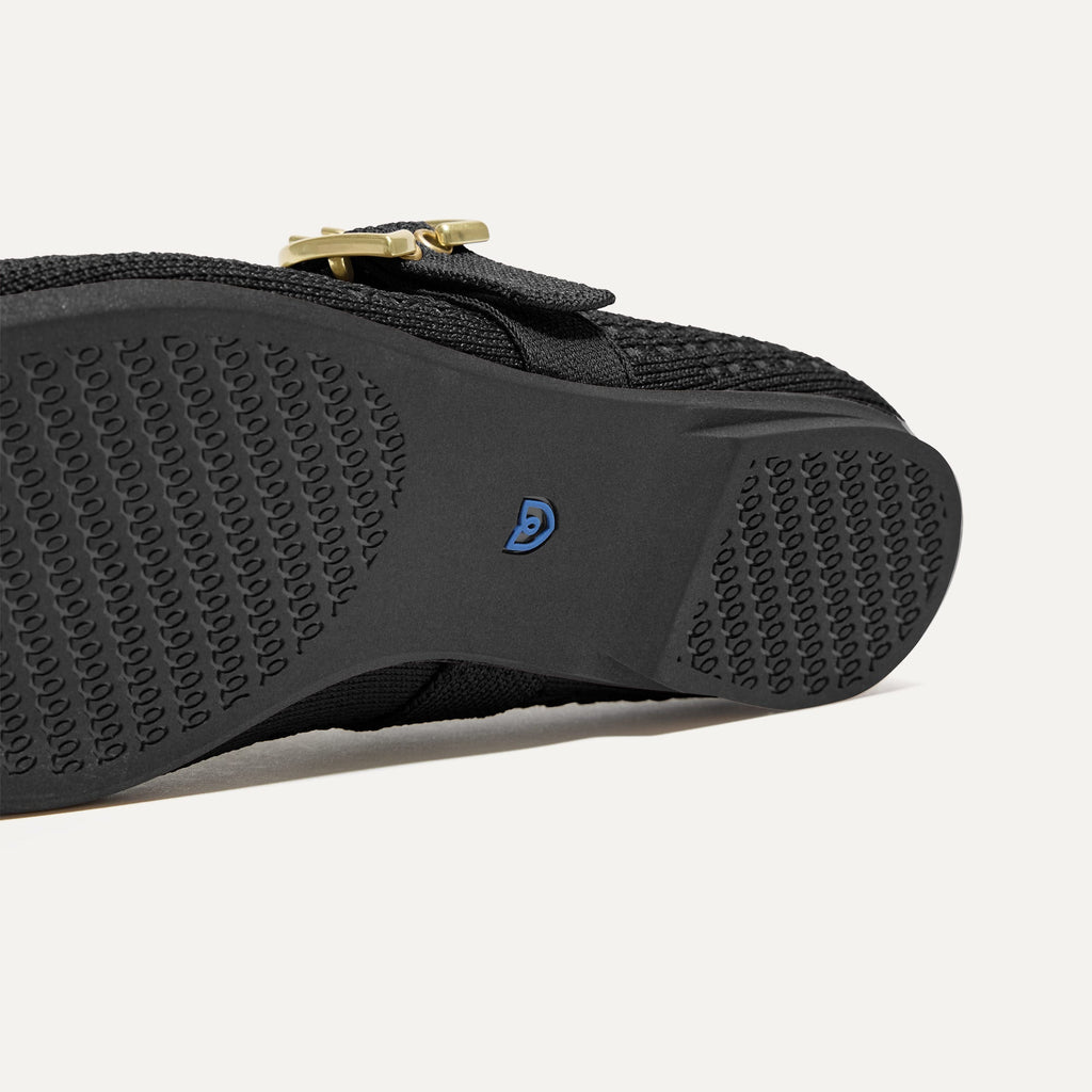 The Max Buckle Mary Jane - Black Mesh