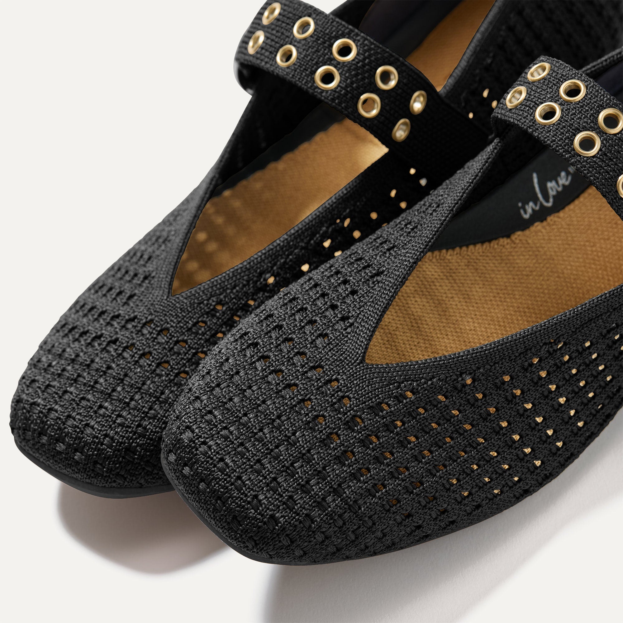 The Max Buckle Mary Jane - Black Mesh