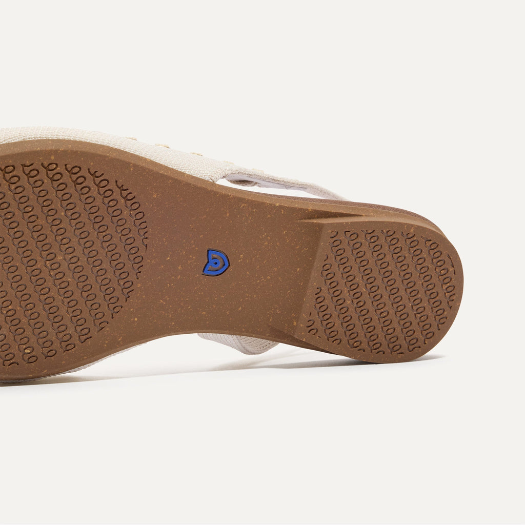 The Almond Slingback - Eyelet Ivory