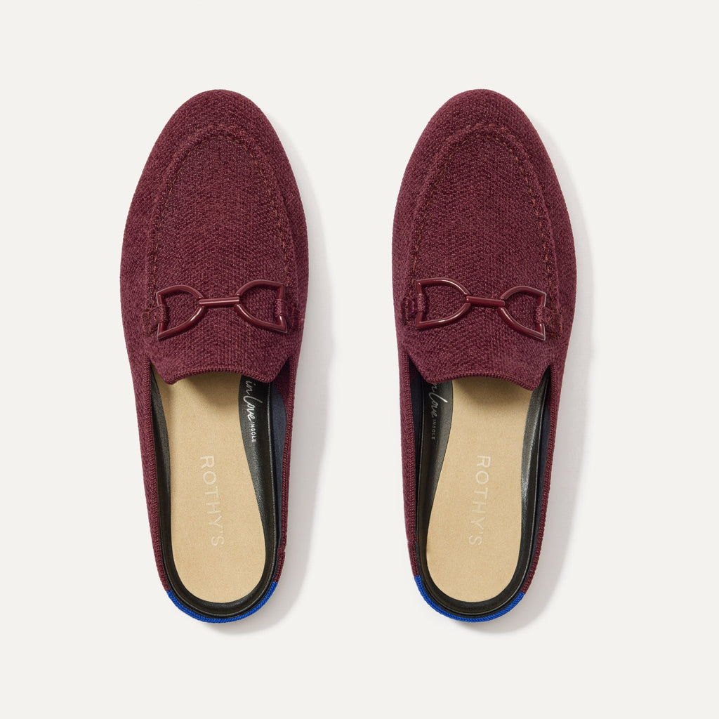 The ReVelvet™ Double Bit Loafer Mule - ReVelvet™ Syrah