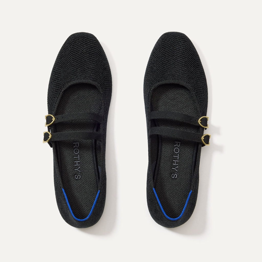 The ReVelvet™ Double Buckle Mary Jane - ReVelvet™ Black