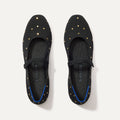 The Square Mary Jane - Studded Black