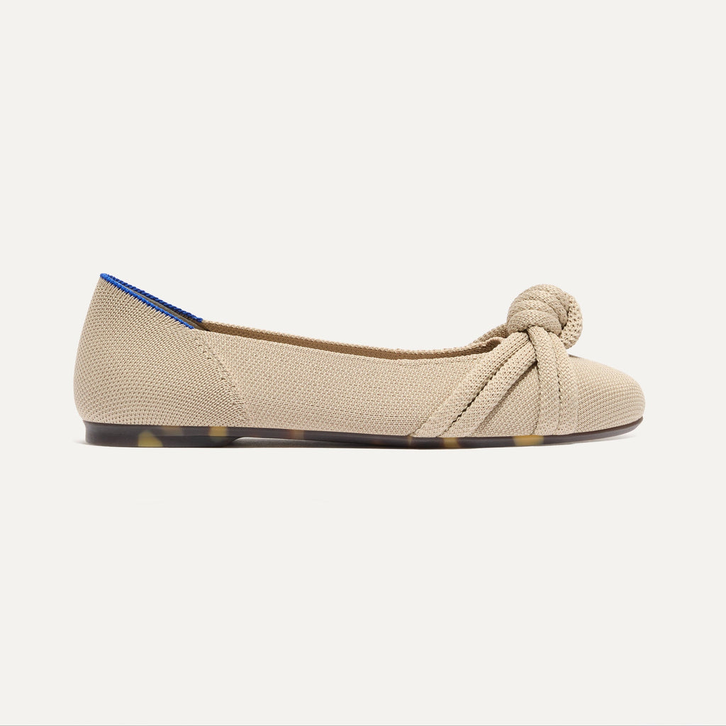 The Knot Ballet Flat - Ecru