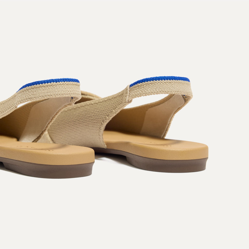 The Twist Point Slingback - Brioche