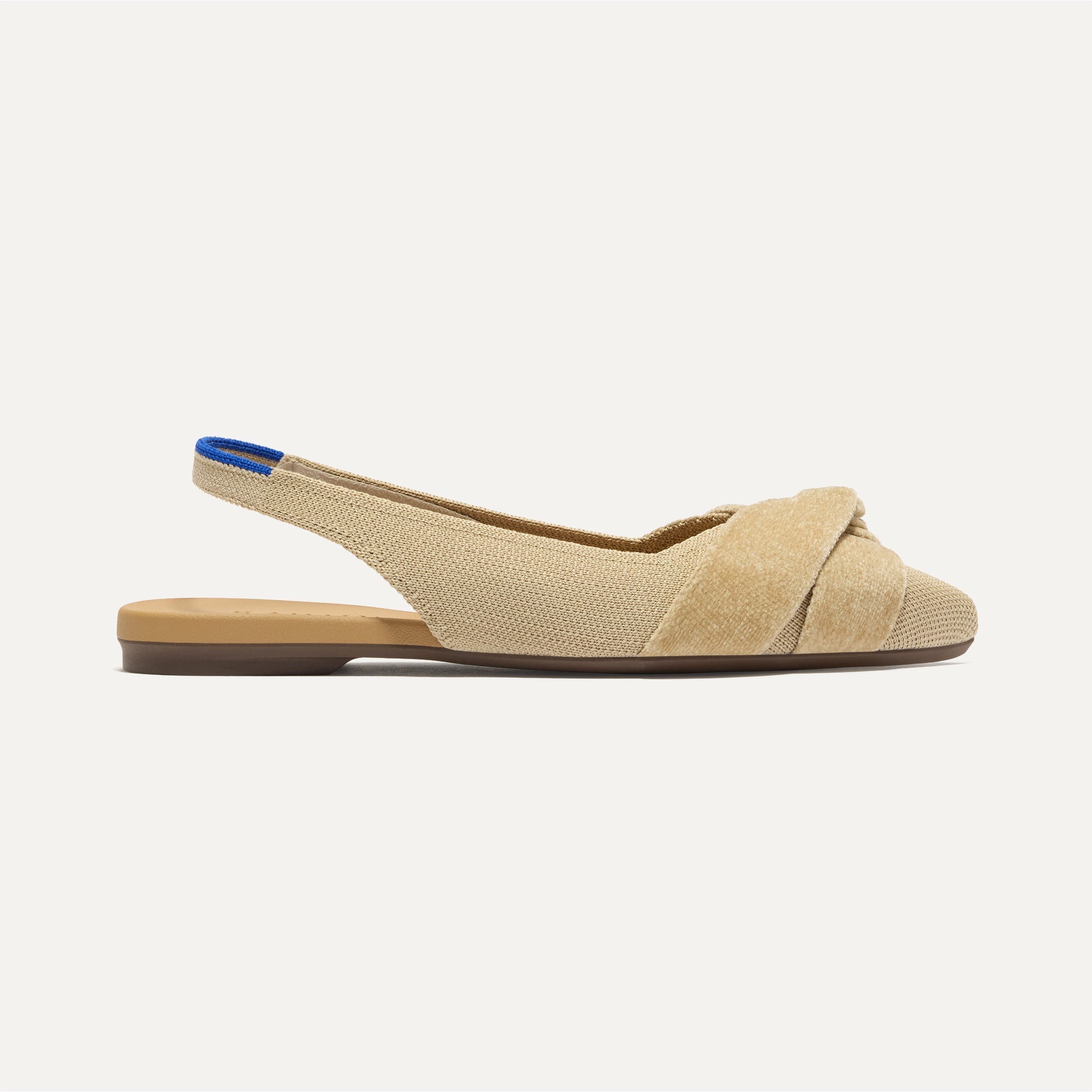 The Twist Point Slingback - Brioche