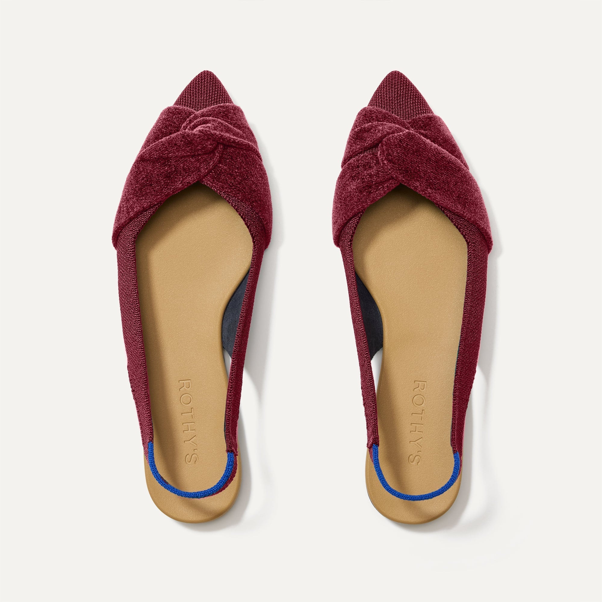 The Twist Point Slingback - Cabernet